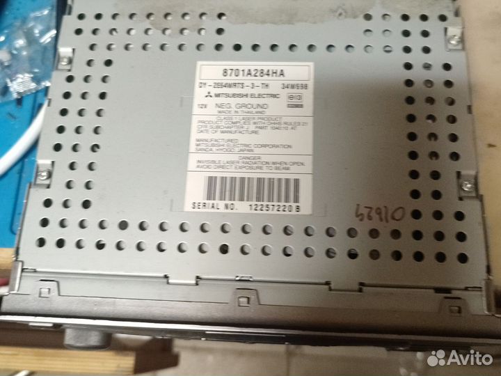 Штатная магнитола mitsubishi