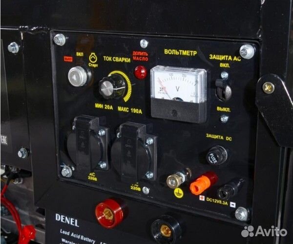 Сварочный генератор huter DY 6500 LXW с колесами 64/1/18