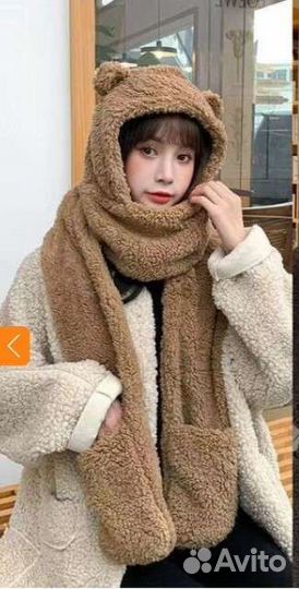 Шапка шарф 3в1