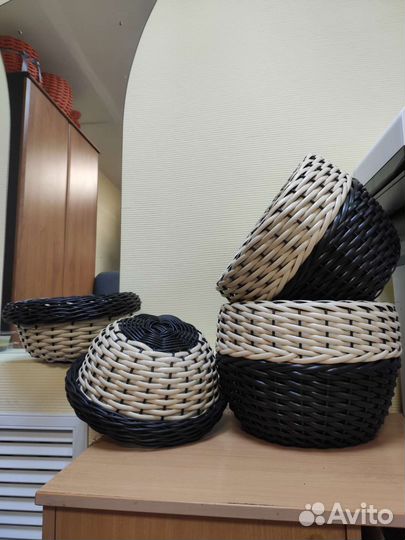 Кашпо Зефирка из ротанга