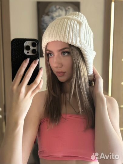 Шапка ушанка женская