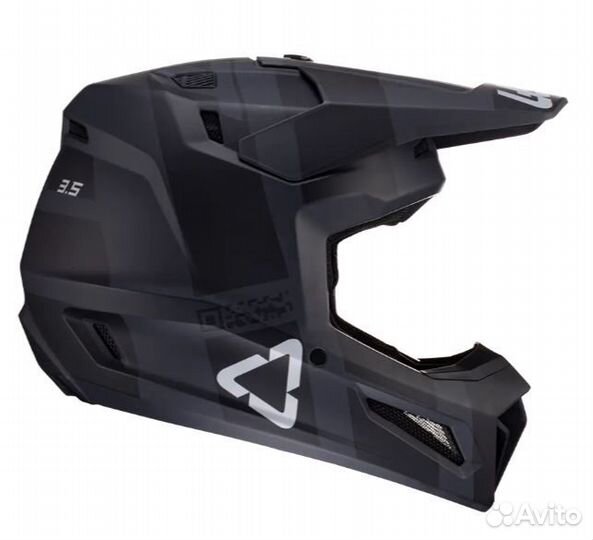 Кроссовый шлем Leatt Moto 3.5 Helmet Kit, Black 2