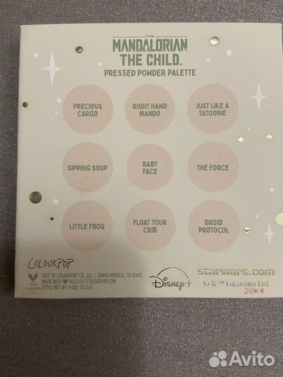 Палитра теней colorpop mandalorian the child