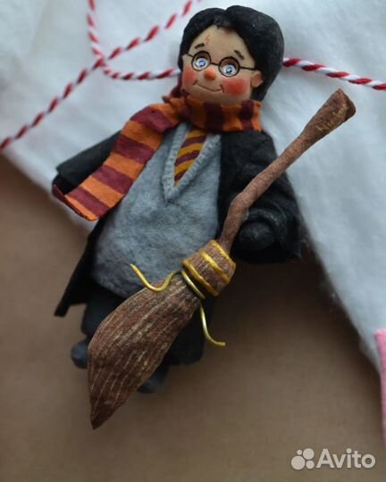 Ватная елочная игрушка Гарри Поттер