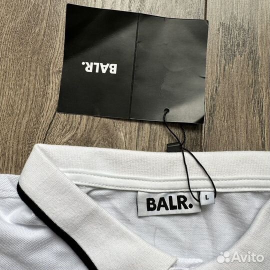 Поло balr белое мужское