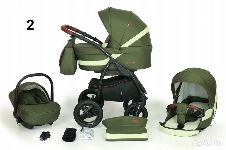 Детская Коляска Verdi Optima 3в1. Новые в упаковк