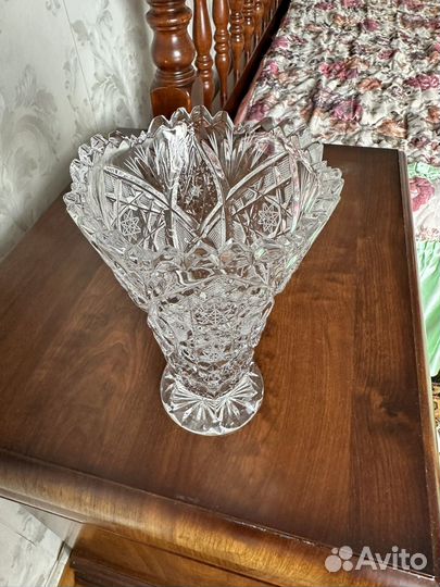 Ваза хрустальная СССР для цветов