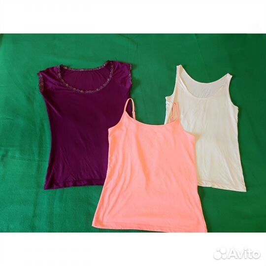 Вещи пакетом S M 44 46 Uniqlo Футболка топ майка