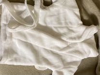 Белый халат для малыша до года для фотосесии