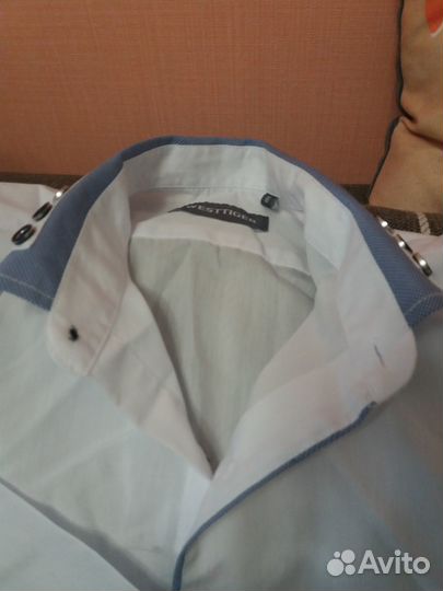 Рубашка на мальчика рост164 и туфли черные разме40