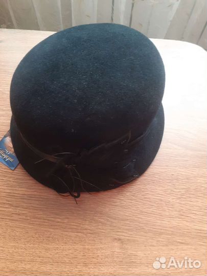 Шляпа женская черная