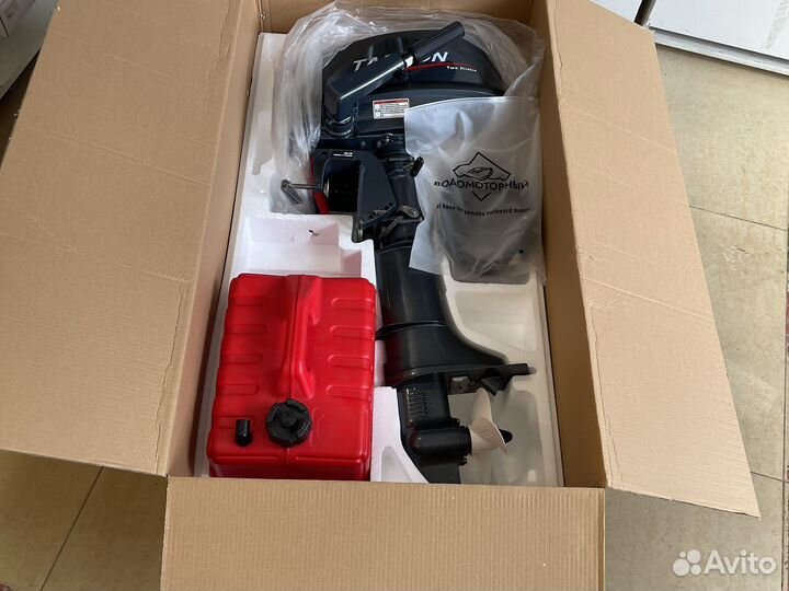 Лодочный мотор sea pro 5 + бак + шланг