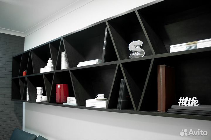 Полка интерьерная, цвет венге