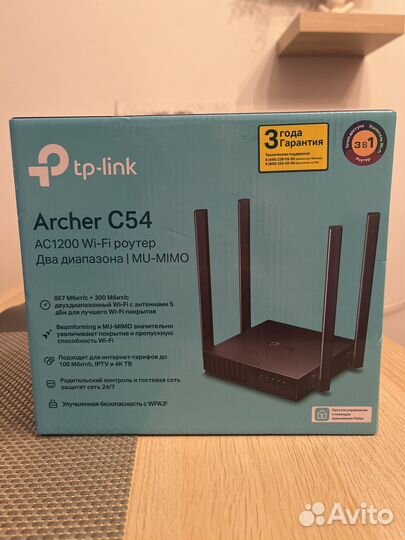 Wifi роутер archer c54. два диапазона