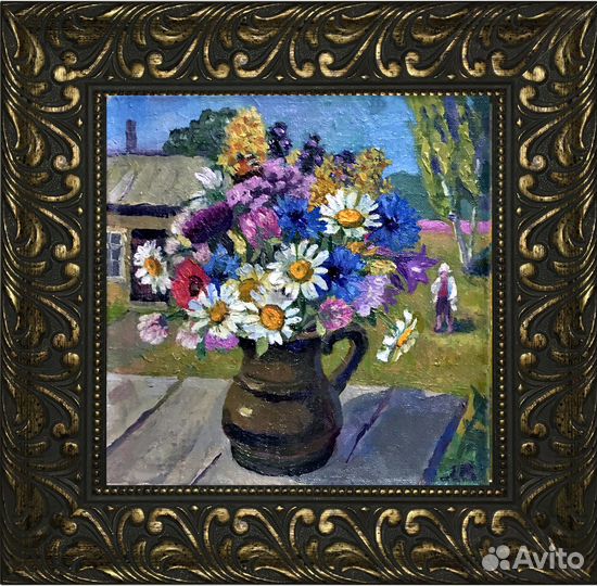 Картина маслом цветы