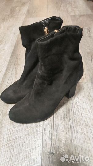 Ботильоны женские 36 размер натуральная замша