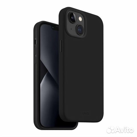 Чехол Uniq для iPhone 14 Plus lino Black