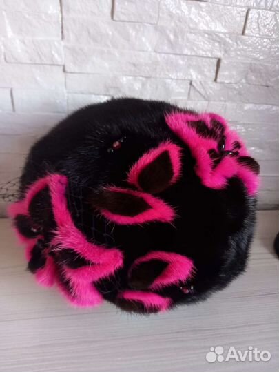 Шапка норковая женская