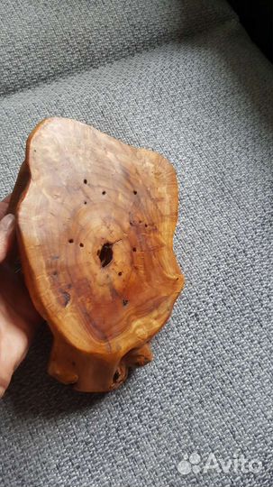 Подсвечник из деревянного капа