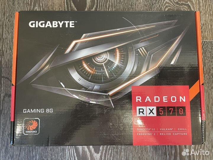 Видеокарта rx570 8gb gigabyte