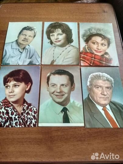 Открытки с актерами СССР