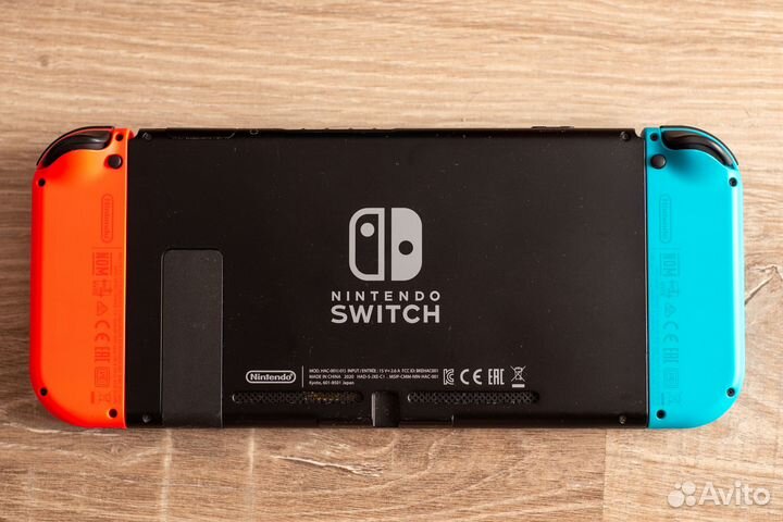 Nintendo Switch rev. 2, Neon, прошитая, 128 GB
