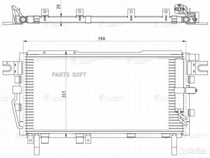 Luzar lrac 3005 Конденсер great wall hover H5 (10)