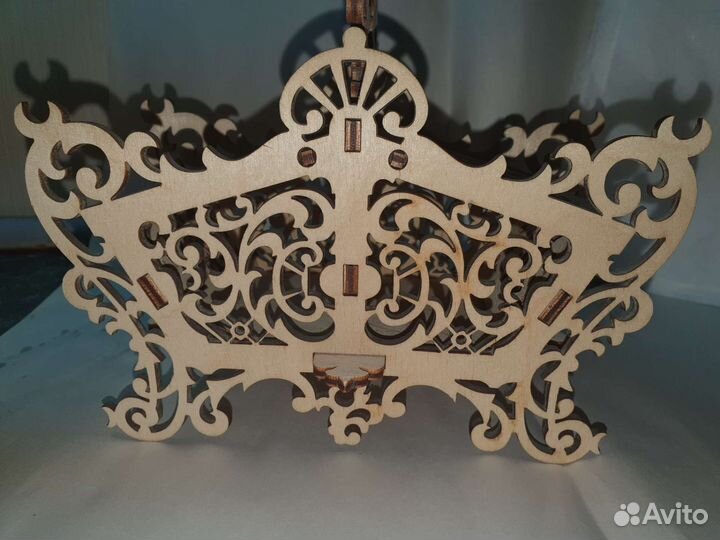 Короб деревянный резной подарочный