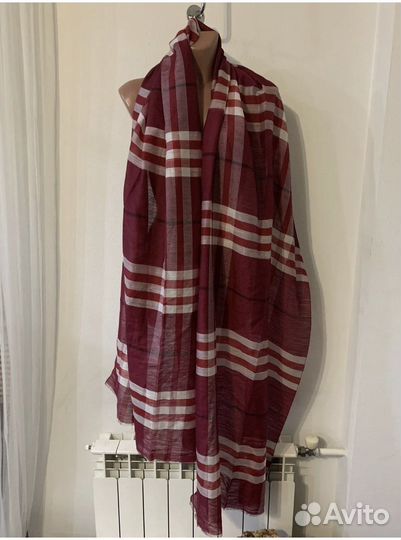 Палантин Burberry оригинал шерсть шелк