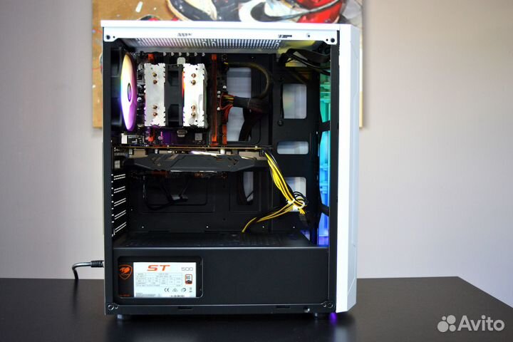 Игровой PC Intel Xeon E5-2689, 16Gb, RX 480 4Gb