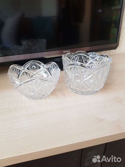 Салатники хрусталь СССР