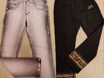Джинсы и трикотажные брюки Versace 4- 6 лет