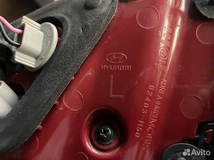 Фонарь левый Hyundai Solaris
