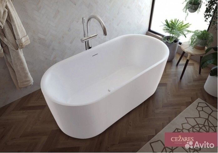 Ванна акриловая Cezares metauro-INT-Central-180-80-60