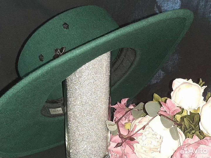 Шляпа женская фетровая, с декором