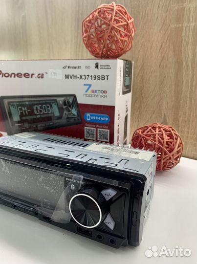 Магнитола pioneer MVH-x3719sbt (новая, гарантия)