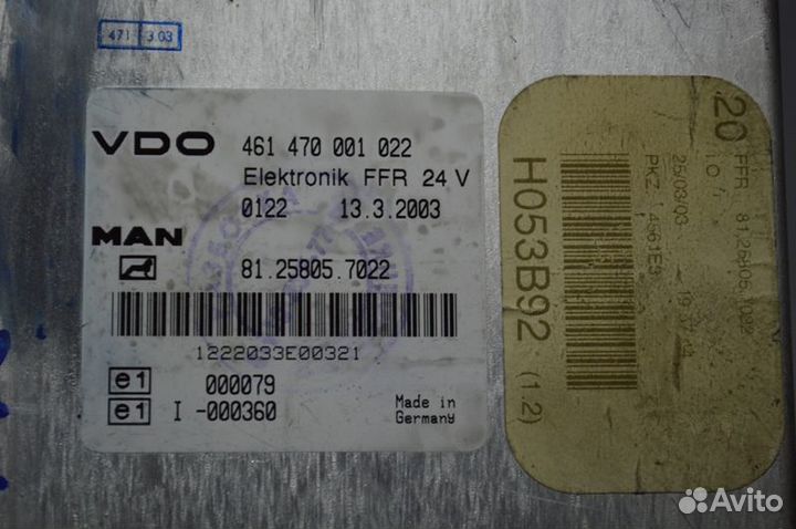 Блок управления, FFR MAN TGA 18.410 (01.00)