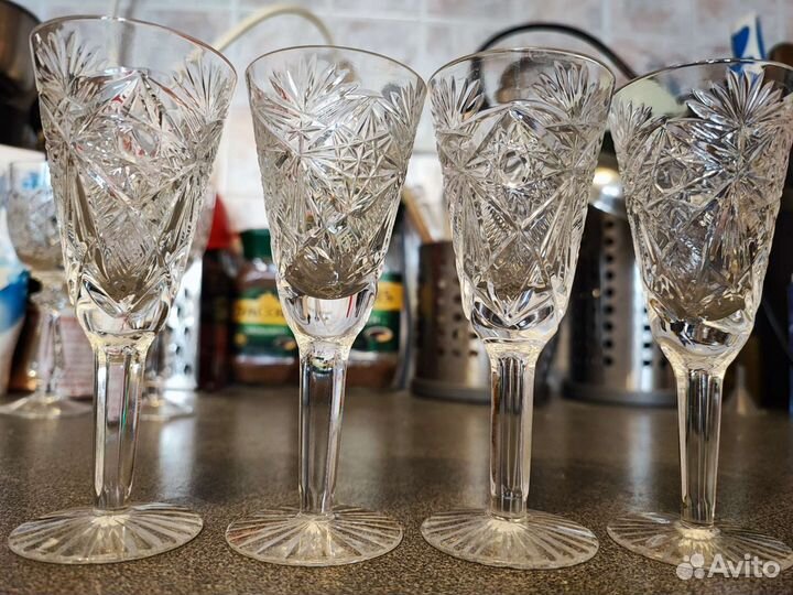 Наборы хрустальные бокалы СССР