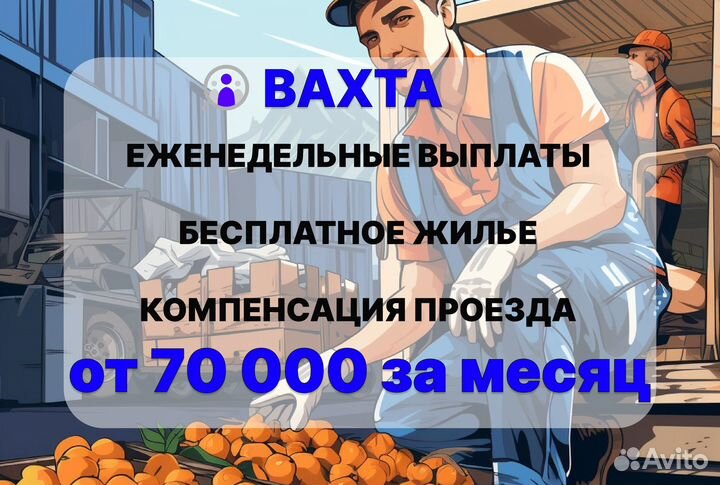 Вахта разнорабочий с проживанием без опыта