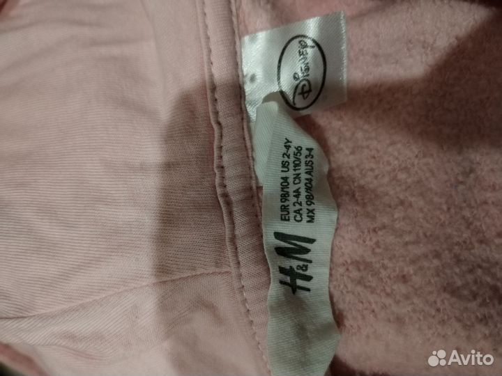 Толстовка hm для девочки 98-104