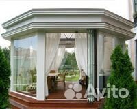 Круговое остекление беседки