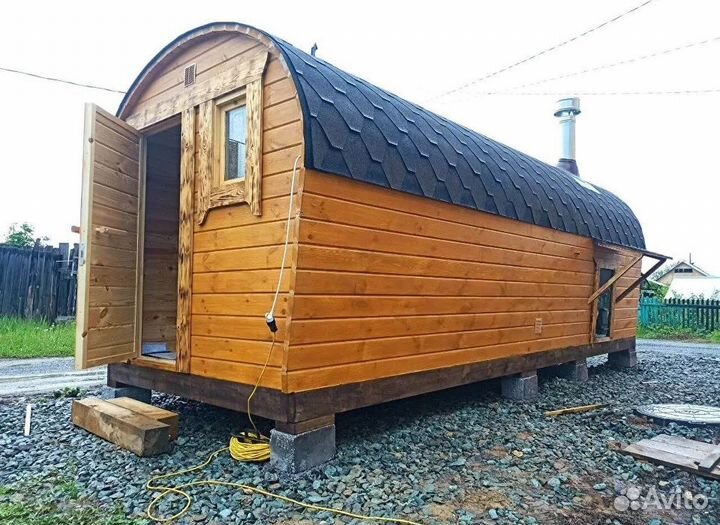 Баня бочка под ключ