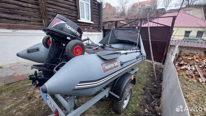 Tohatsu 9.9 + лодка пвх Хантер 340
