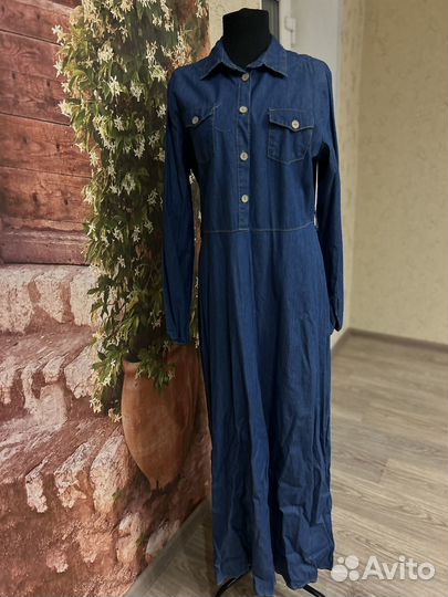 Джинсовое платье