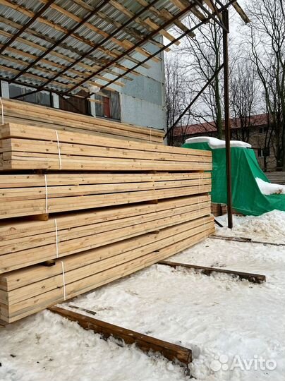 Доска обрезная 50х200х6000мм