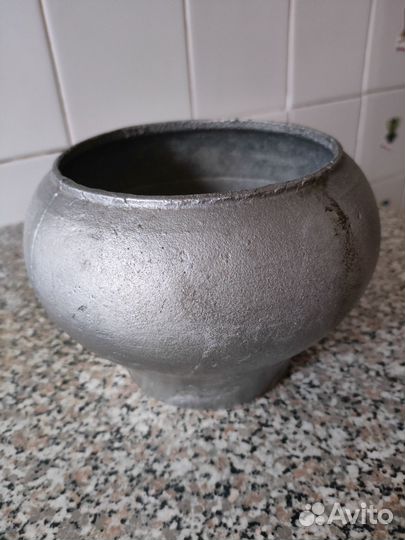 Горшок алюминиевый