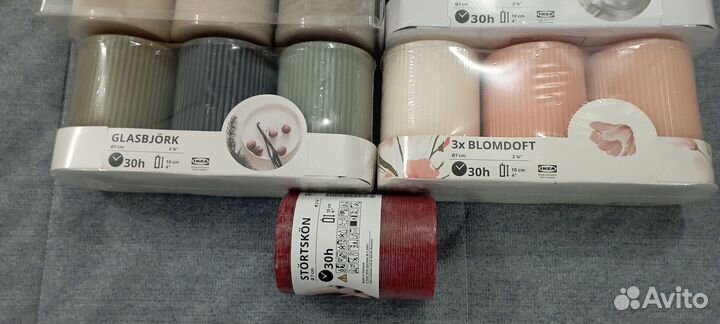 Свеча IKEA икеа ароматические формовые