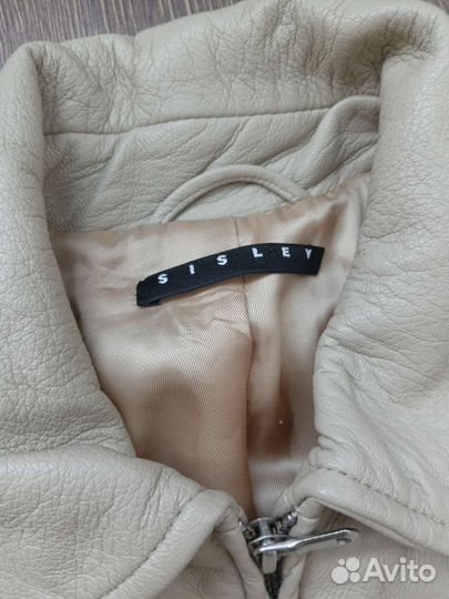 Куртка sisley натуральная кожа