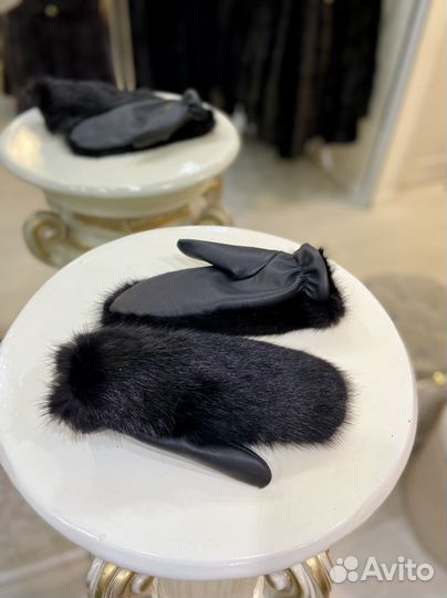 Норковые варежки Новые разные варианты