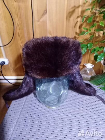 Шапка норка,мужская, бу